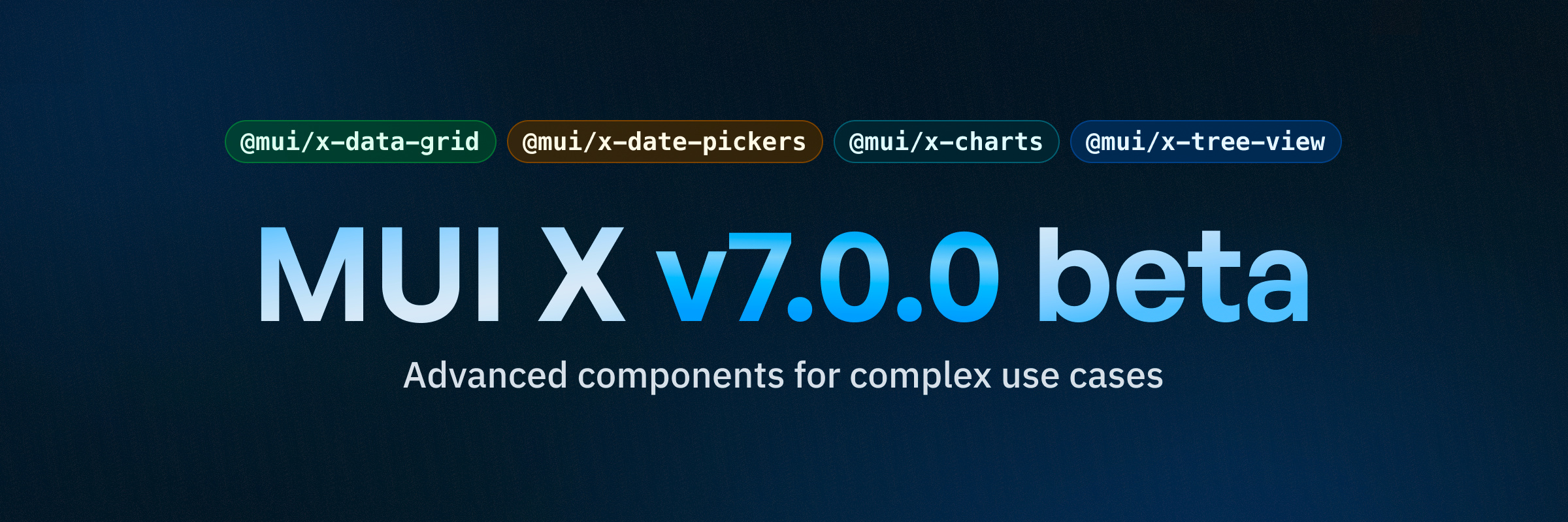 MUI X v7 beta release